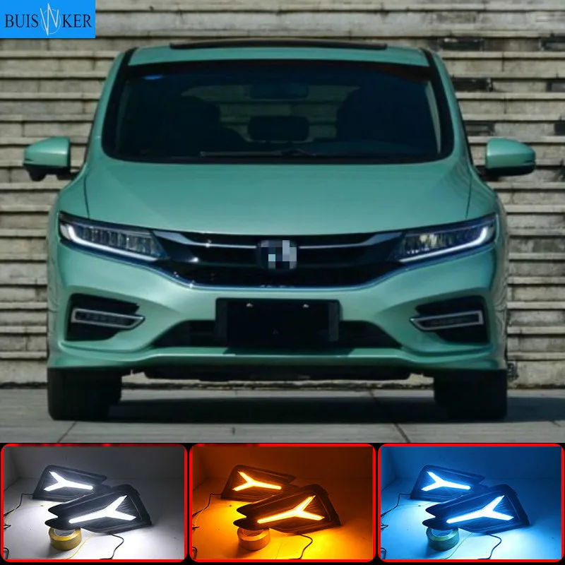 

For Honda Jade 2017-2020 LED Daytime Running Light Fog Light Assembly White Color