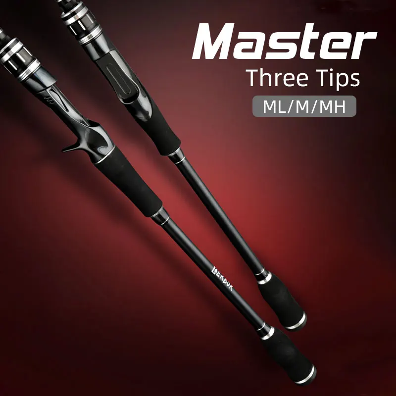 

MASCOTTE Three Tips ML/MH/M Spinning Casting Fishig Rod 1.8m 2.1m 2.4m Lure Fishing Rods Lure Rod Saltwater Fishing Rods