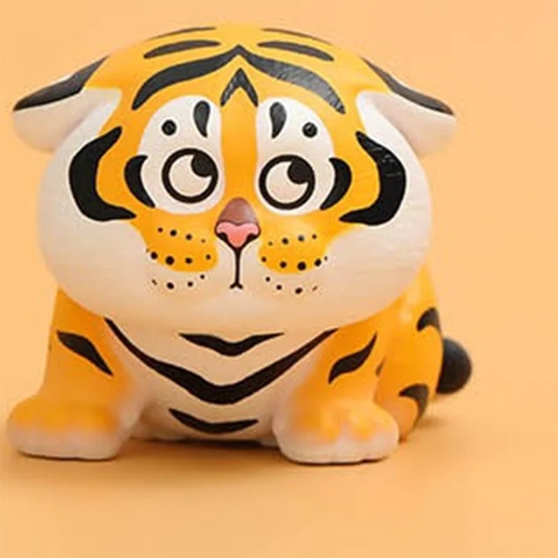 Original Xiaohu Tiger Daily Series Blind Box Toys Desktop Model Kawaii Surprise Bag Anime Figure Fat Tiger Girls Birthday Gift