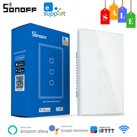 Itead SONOFF T1/T2/T3/T0 TX EU/UK/US 1/2/3Gang WiFi Smart Wall Touch Switch Smart Home Control Via Ewelink APP/RF433/Voice/Touch