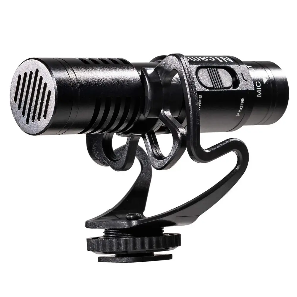 Nicama SGM8 Camera Shotgun Microphone with 1 Deadcat Compatible with iPad iPhone Android Smartphone and Dsrl Recording Interview