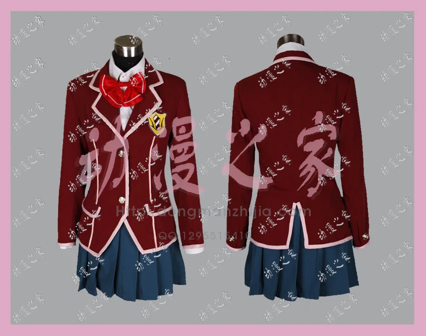 

Guilty Crown YUZURIHA INORI Women School Uniform Skirt Suit Party Girls Outfit Adult Halloween Christmas Cosplay Costume