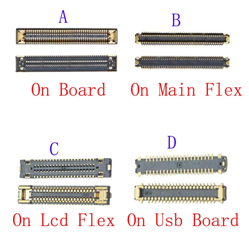 10Pcs LCD Display Screen Flex Plug FPC Connector For Samsung Galaxy A32 A325 A325F A326 A82 A826F A52 A526 A525 A52S 40 78 Pin a pair banana connector gold plated banana plug sockets free crystal stud welding 50mm high quality