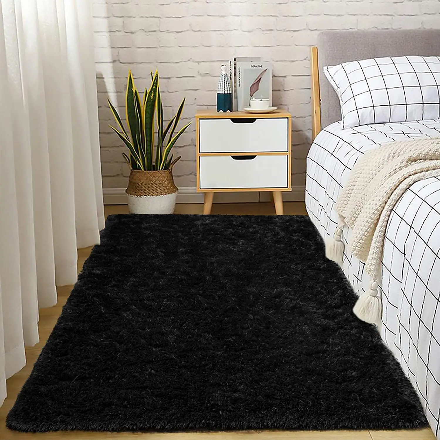 

Soft Fluffy Area Rug Home Decor Shag Rug Living Room Carpet Nursery Rugs Shaggy Kids Room Rug Playing Mat Fluffy Carpet for Room