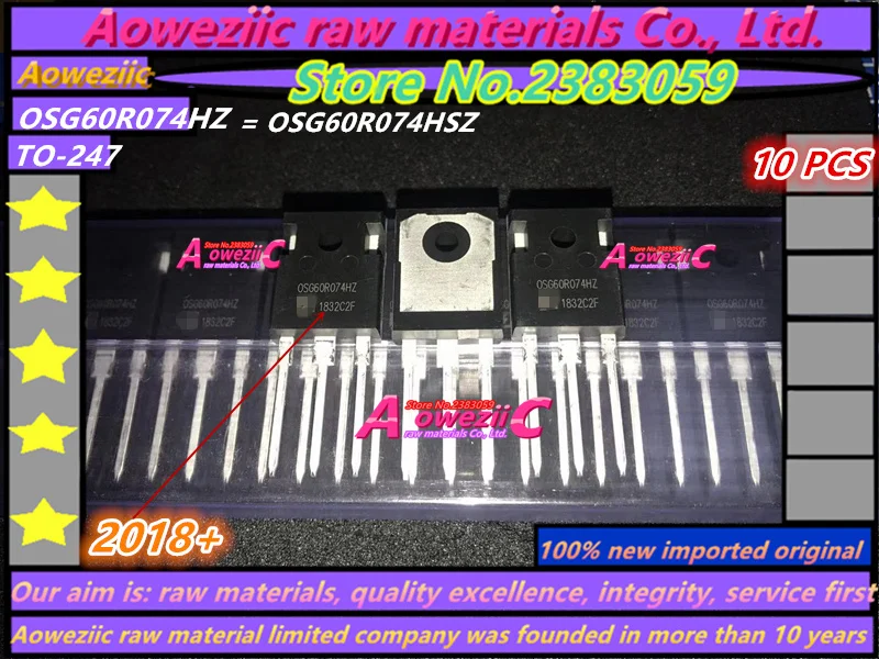 

Aoweziic 2018+ 100%new imported original OSG60R074HZ OSG60R074HSZ OSG65R099HZ 0SG65R099HZ TO-247 Switching power supply MOS