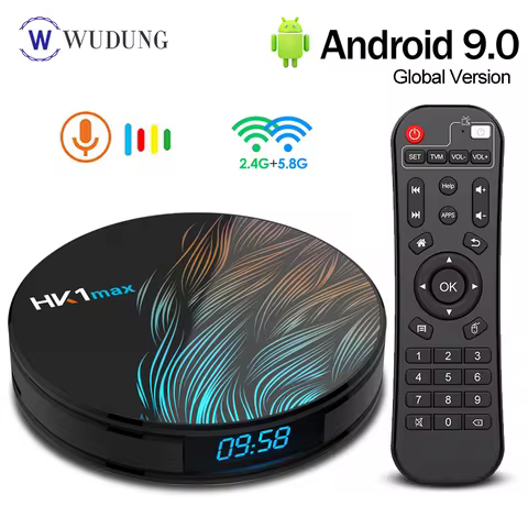 HK1 MAX Smart TV Box Android 9.0 2.4G/5G Wifi RK3318 Quad-Core BT 4.0 Set Top Box 4G 32G 64G 4K HD Set Top Box no app include