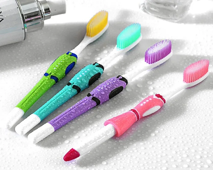 2 stücke Mundpflege Zahnbürste Oral Hygiene Reise Heimgebrauch schützen zähne zahnfleisch zahnbürste weiche Liebhaber Weiche Zahnbürste Pinsel