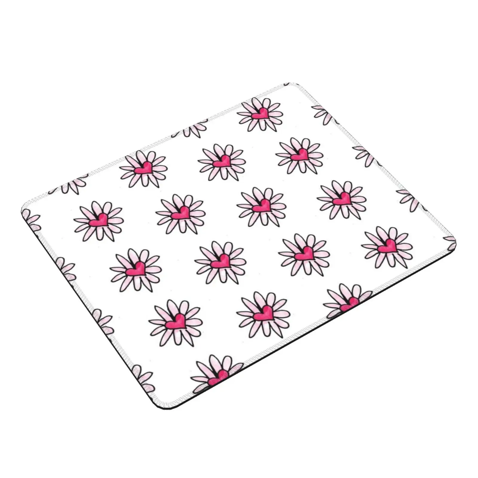 Hand Drawn Heart Flower Mouse Pad 1658 Heart Flower Cute Heartflower Bumblefuzz Bumblefuzzies