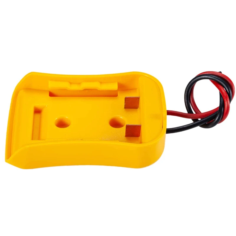 Battery Adapter for 18V 20V MAX Battery Dock Holder Power Mount Connector with 12 Gauge Robotics DIY Power Tools yellow