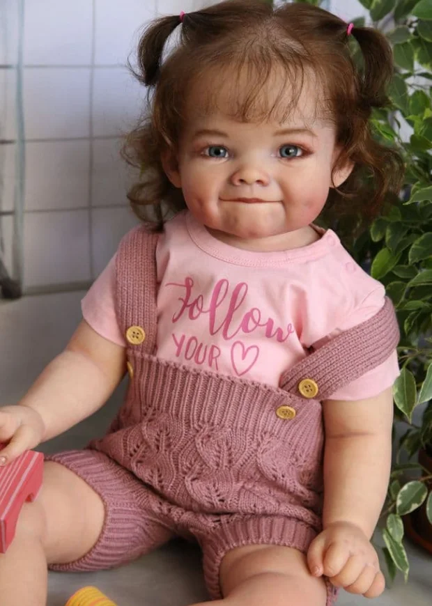 NPK 28inch Reborn Toddler Doll Kit Raya Lifesize Soft Touch Fresh Color Not Finished Doll for DIY Crafting