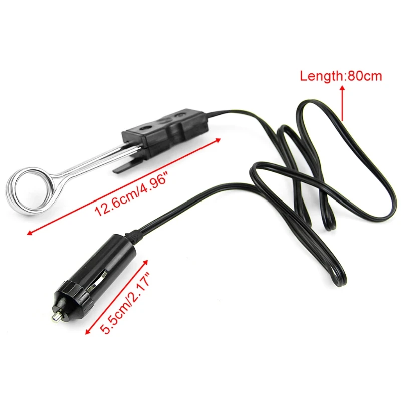 Mini Portable New 12V 120W Car Immersion Heater Tea Coffee Water Auto Electric Heater High Quality Safety