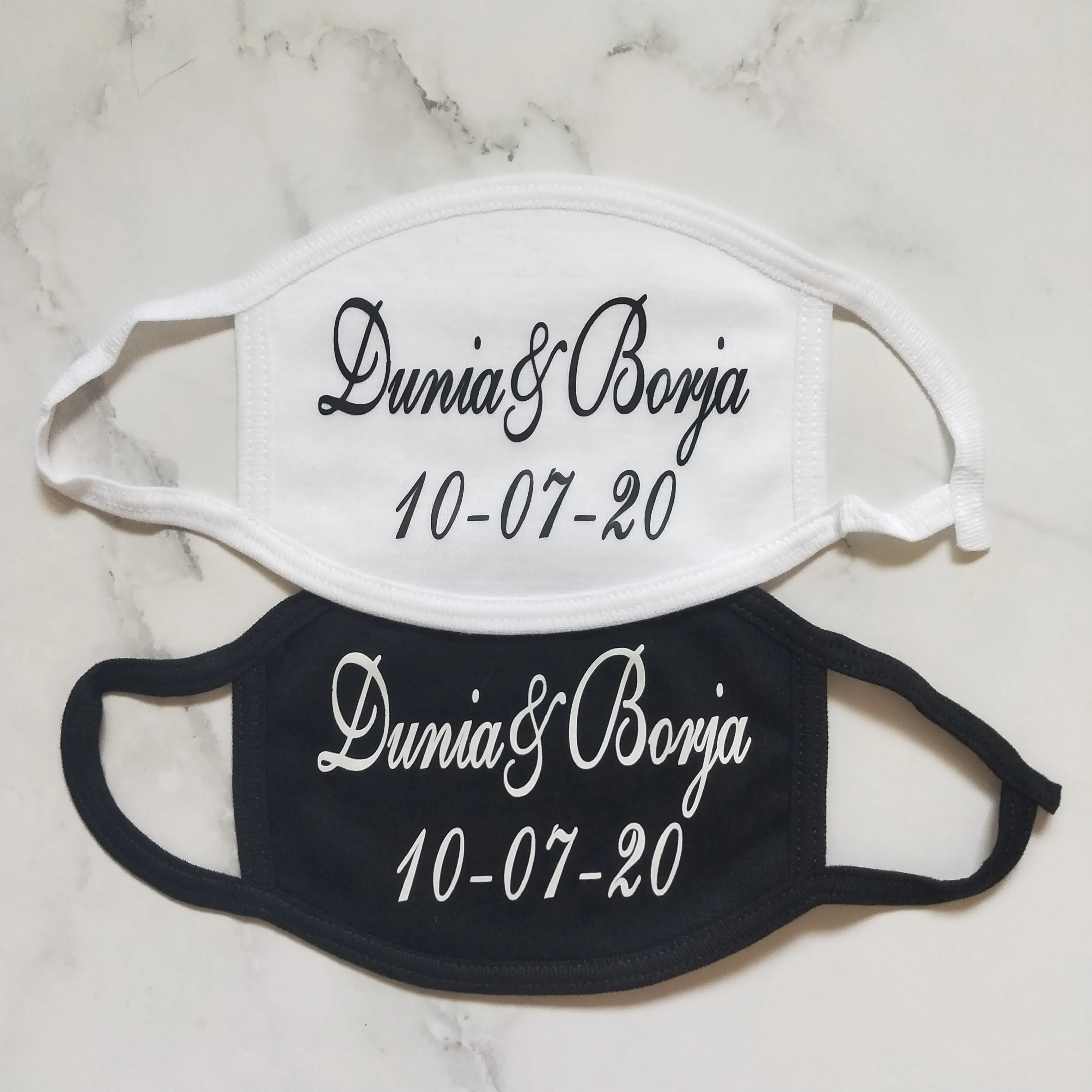 

Personalized Mr and Mrs Wedding Face Masks for Bride and Groom Custom Face Masks Wedding Guest Couple Masks Washable Masks