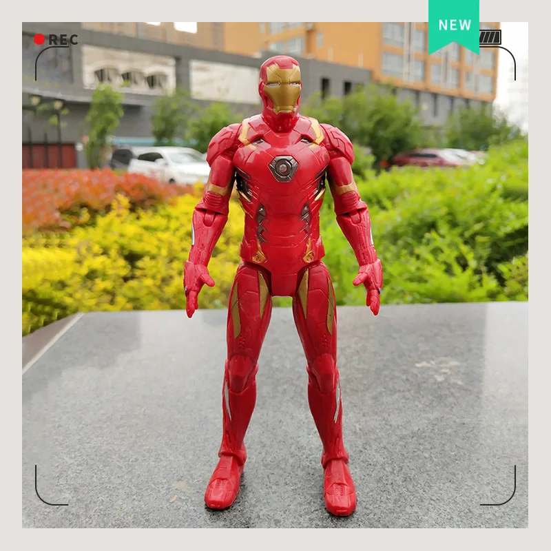 The Avengers Ironman Hulkbuster Iron Spiderman Glow Action Figure Model Statue Collection Toys Gifts for Boyfriend Girl Children