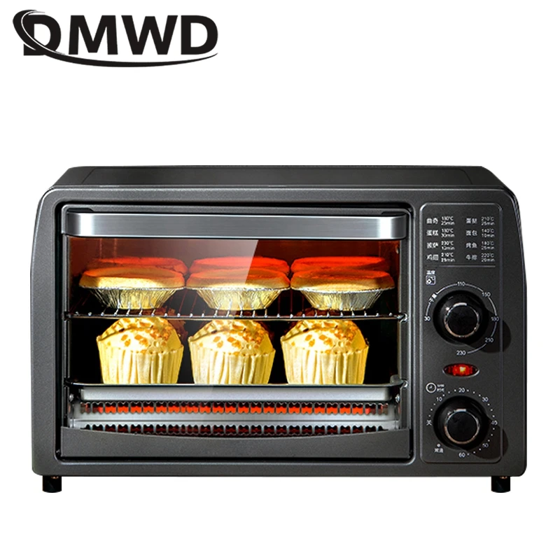 DMWD 13L Household Electric Oven Multifunctional Fruit Dryer Pizza Maker Cake Baking Machine Dehydrator Temperature Time Control