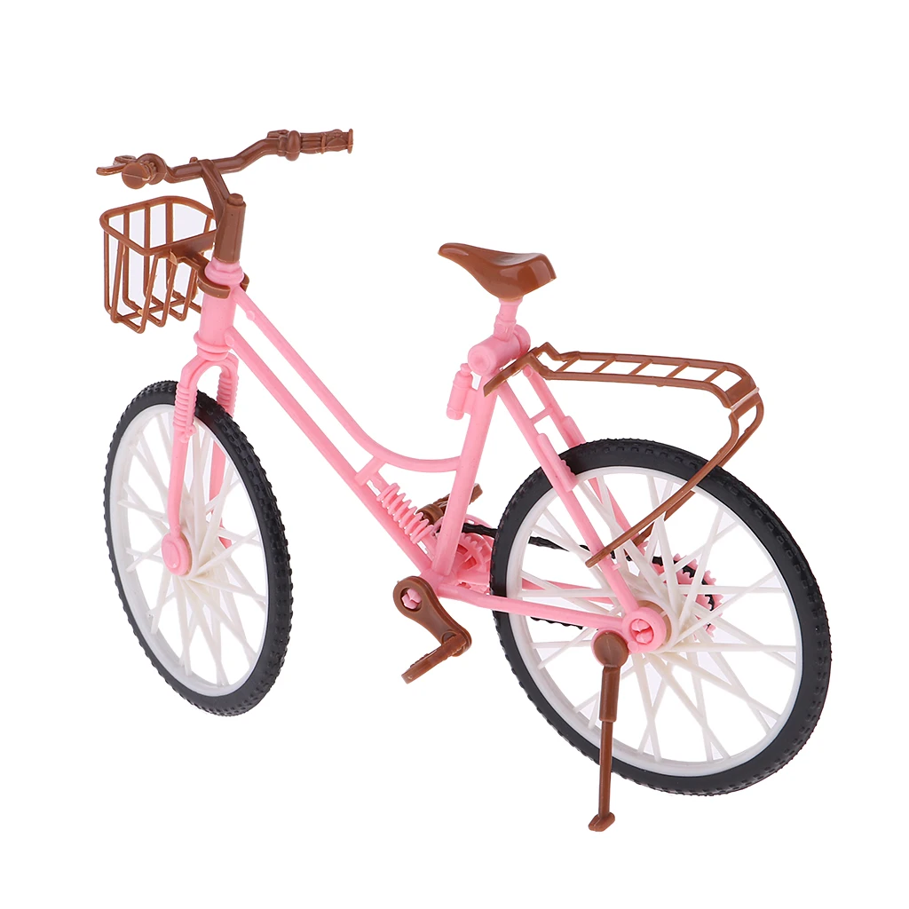 1/6 Scale Plastic Bike Bicycle Model for Dollhouse Accessory Toy