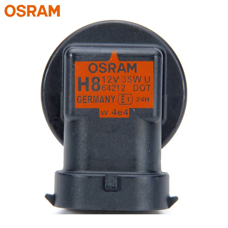 OSRAM H8 12V 35W PGJ19-1 64212 Original Light Car Halogen Fog Lamp Auto Bulb 3200K Standard Headlight Made In Germany (Single)