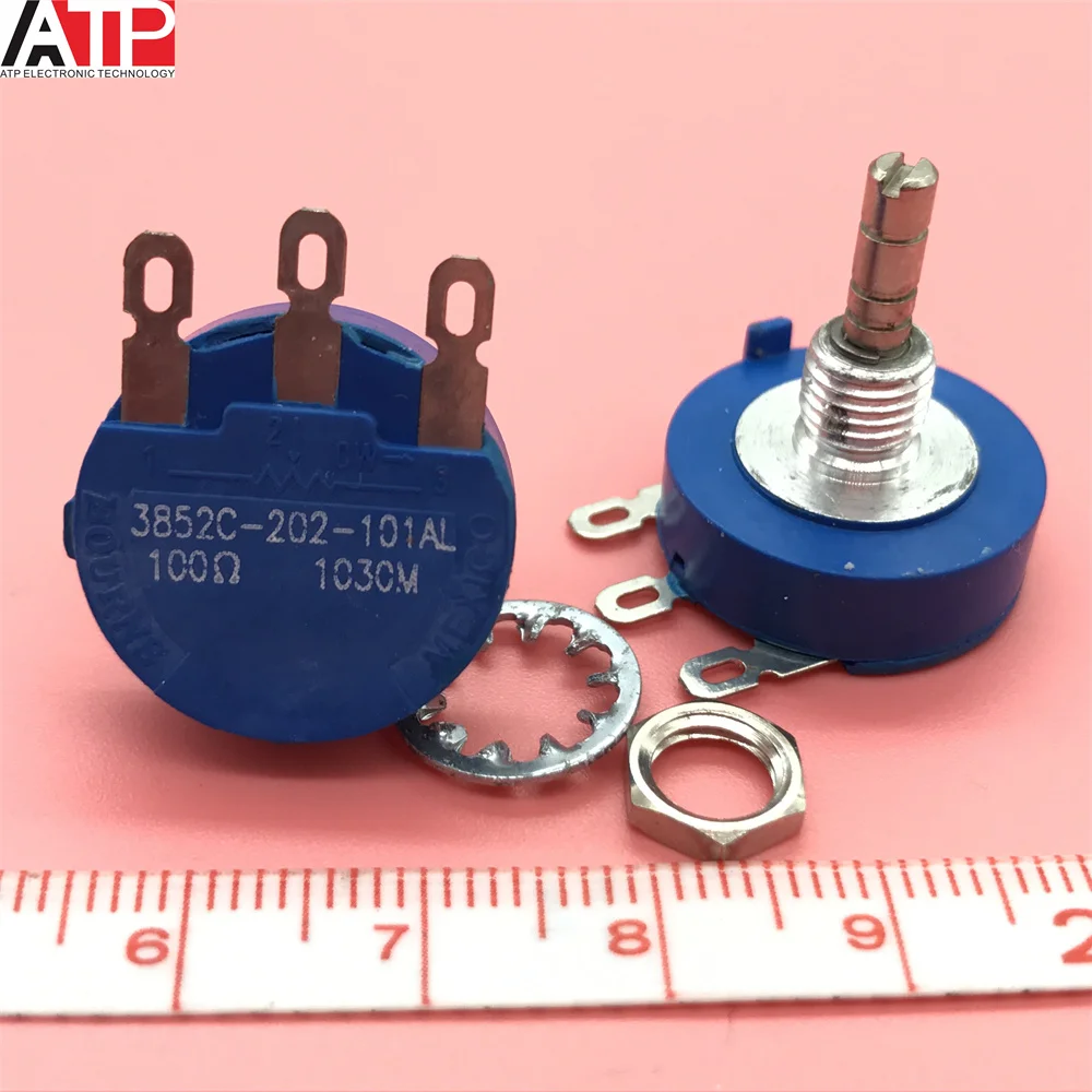 1PCS 3852C-202-101AL new spot real map 100 ohm 2W potentiometer genuine welcome to consult and order.