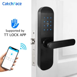 TTlock App Electronic Door Lock  Bluetooth WIFI Smart Touch Screen Lock, Digital Code Keypad Deadbolt For Home Hotel Apartment