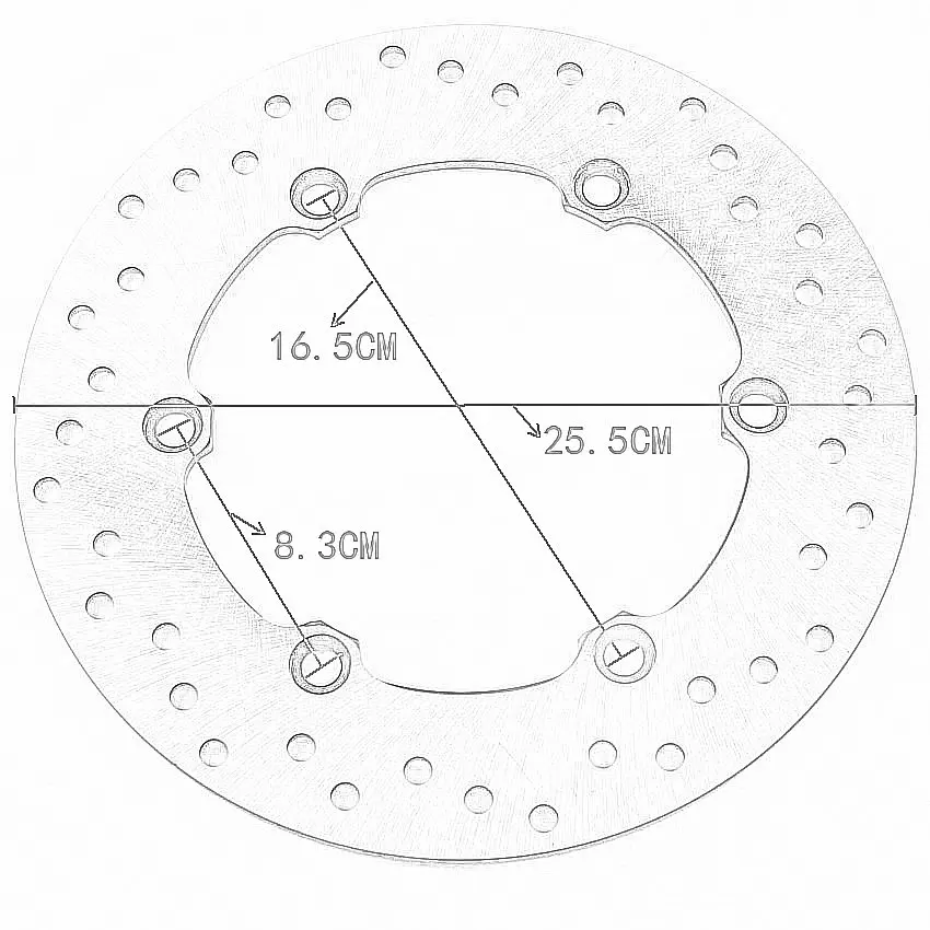 Motorcycle rear Brake disc For Honda VF500 FE/F2E/FF/F2F CBR750 VFR750 CBR1000F XL1000V XLV1000 XL1000 CB1100 CBR1100XX CB1300