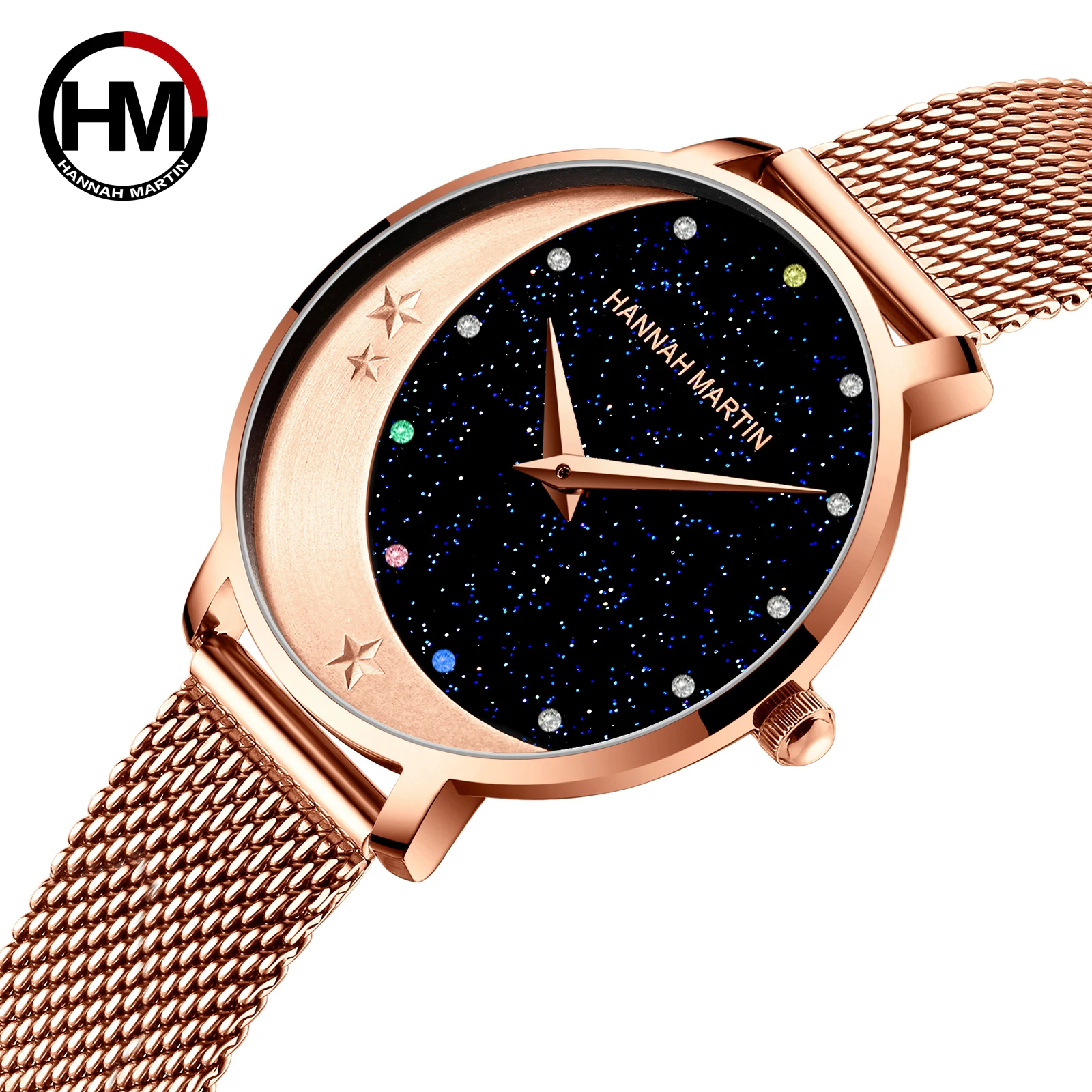 

Women's Fashion Luxury Frosted Color Rhinestone Watch Japanese Movement Original Design Waterproof Quartz Watch Relogio Feminino