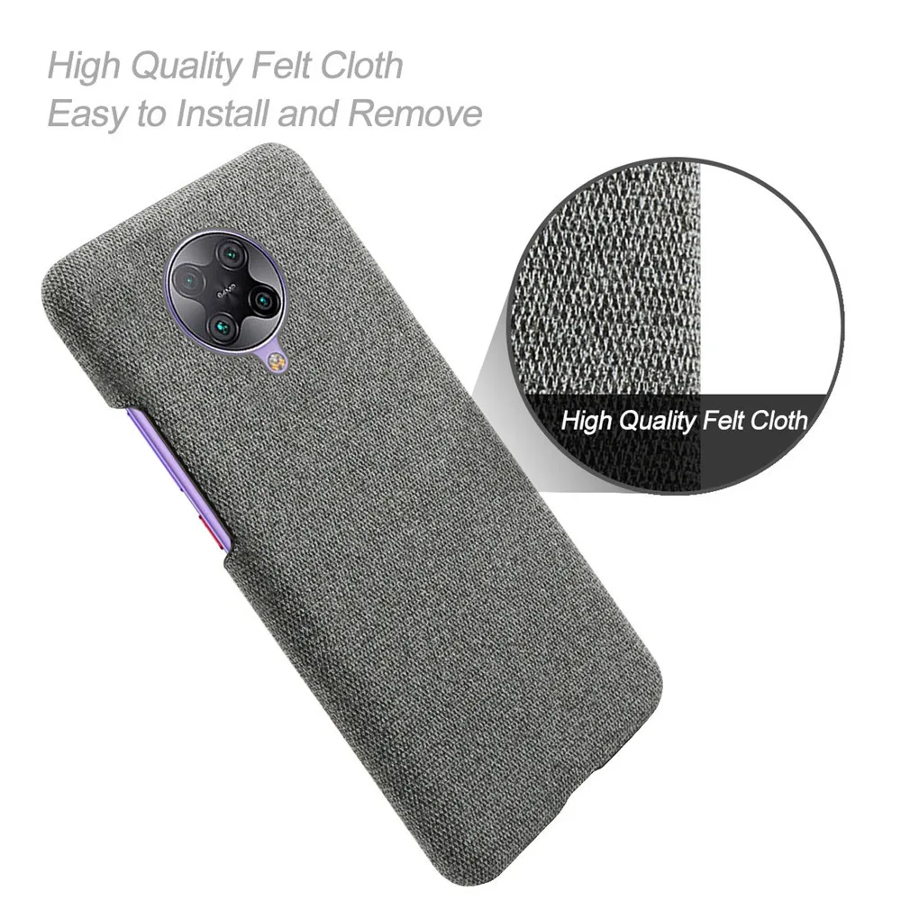 Cloth Cases For Xiaomi Poco F2 Pro Case Slim Retro Cloth Hard Phone Cover for Xiomi Redmi K30 Pro Poco F2 Pro Funda Coque Capa