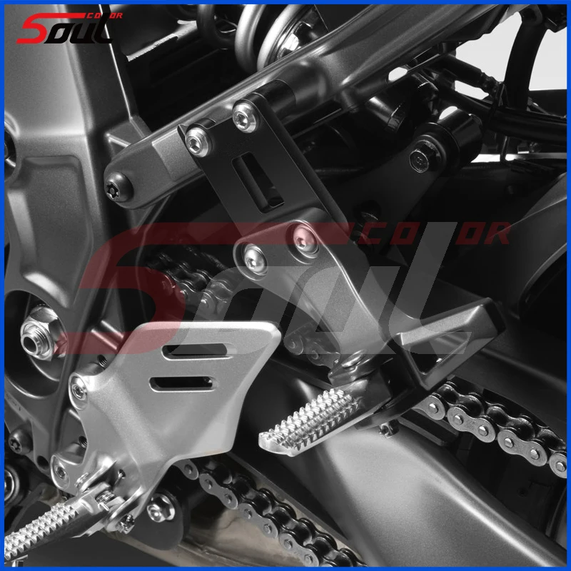 Motorcycle EVO Passenger Footrests Supports Kit Rear Pedal Lowering Kit Fit For YAMAHA MT09 2021 2022 2023 FZ09 MT-09 21 22 23