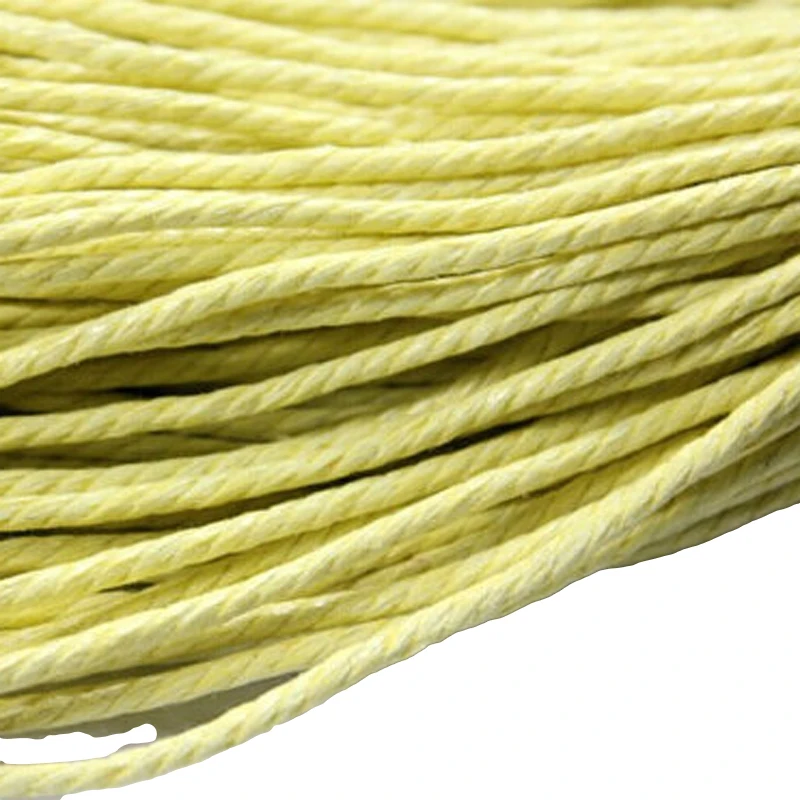 

AaaZee 20 Yards 2.5mm Light Yellow Hemp Dreamcatcher Cords Cotton Braided Rope For Diy Bracelet Necklace Jewelry Decoration