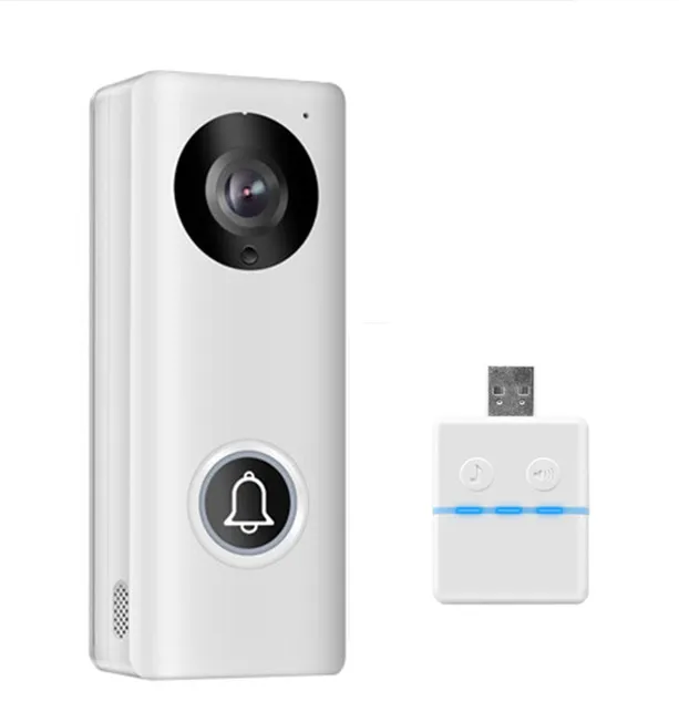 Campainha sem fio com wi-fi, 2mp, 1080p, ângulo amplo, intercomunicador bidirecional, telefone da porta, visualização dos olhos