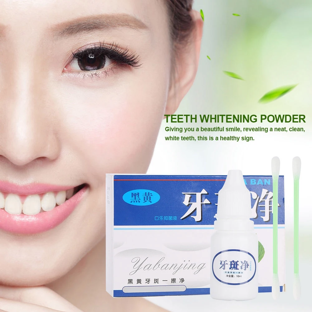 Teeth Whiten Essence Natural Teeth Whitening Powder Naturally Whiter Tooth Stain Removal Fresh Breath Oral Hygiene Dental Tool