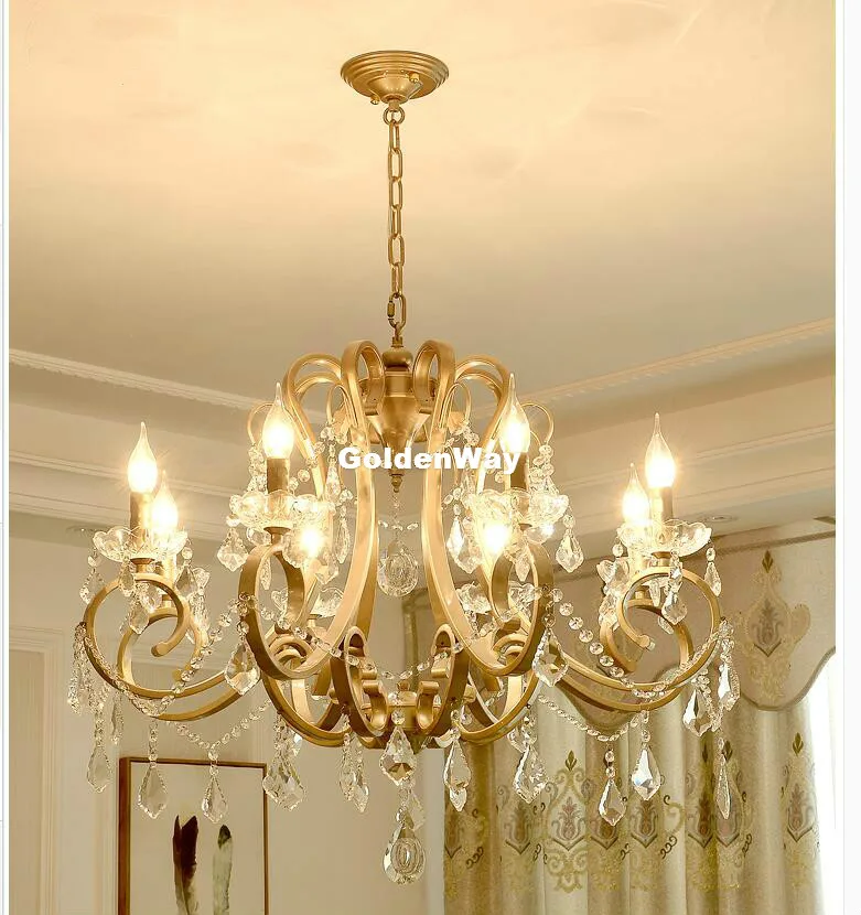 Nordic Crystal Chandeliers Home Lighting Lustres De Cristal Ceiling Decoration Chandelier Pendants Living Room Indoor Candelabro