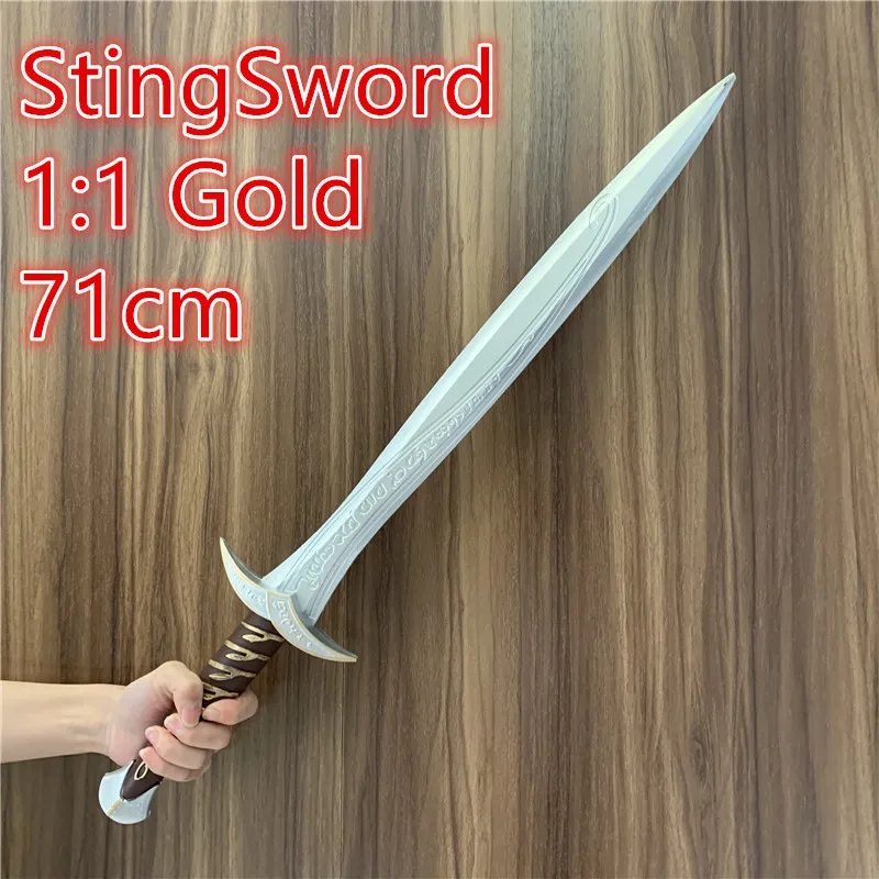 1:1 エルフの剣 Cos 魔法の剣 スティング ゴールド武器 子供のおもちゃ