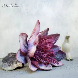SunMade Single Head Large Lotus Artifical Flower Home Decore Flower Arrangement DIY Wedding Flores Photography Props