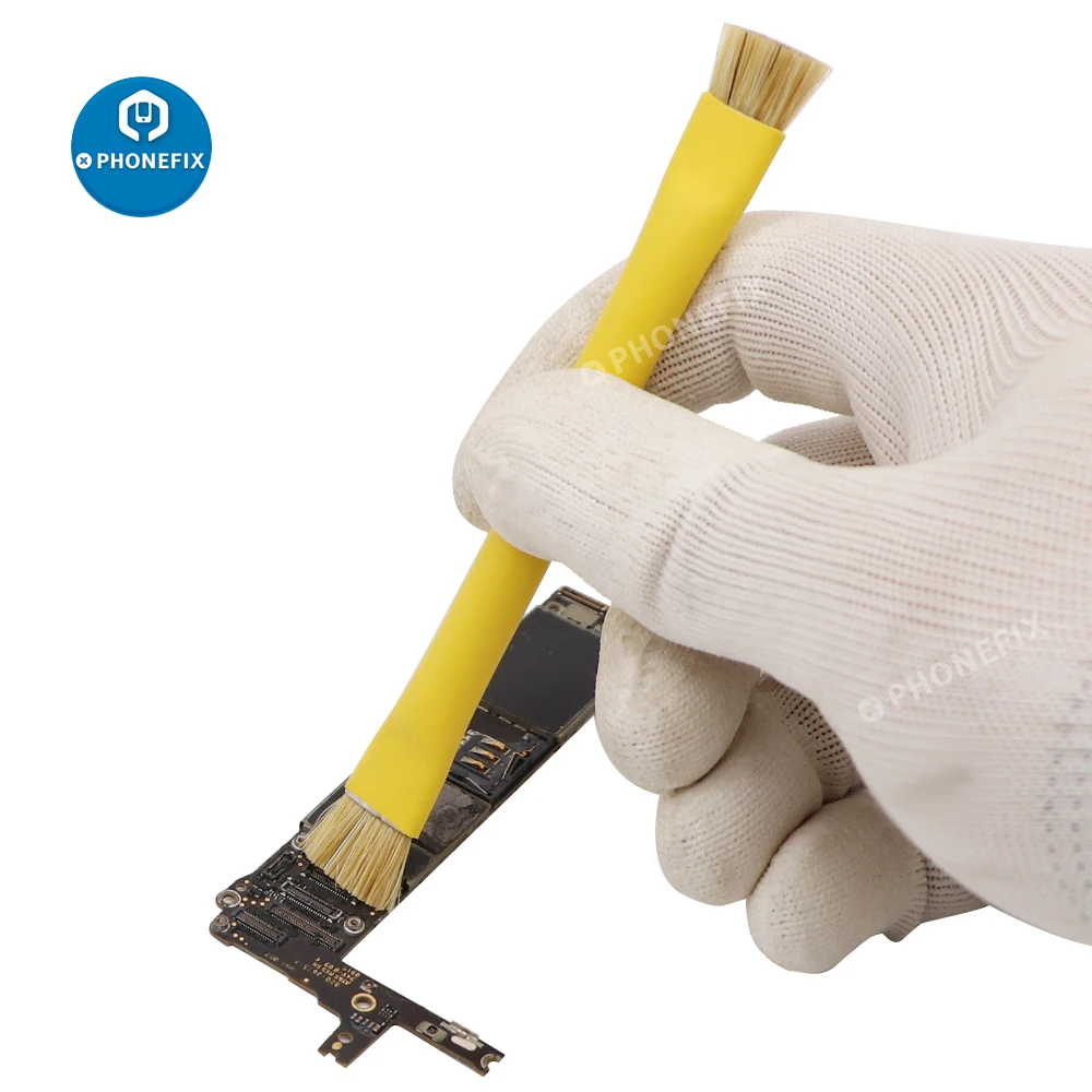 Doppel Kopf Anti Statische Pinsel ESD Isolierung Harte Reinigung Pinsel Werkzeug Für Handy Computer Motherboard PCB BGA CHIP Reparatur