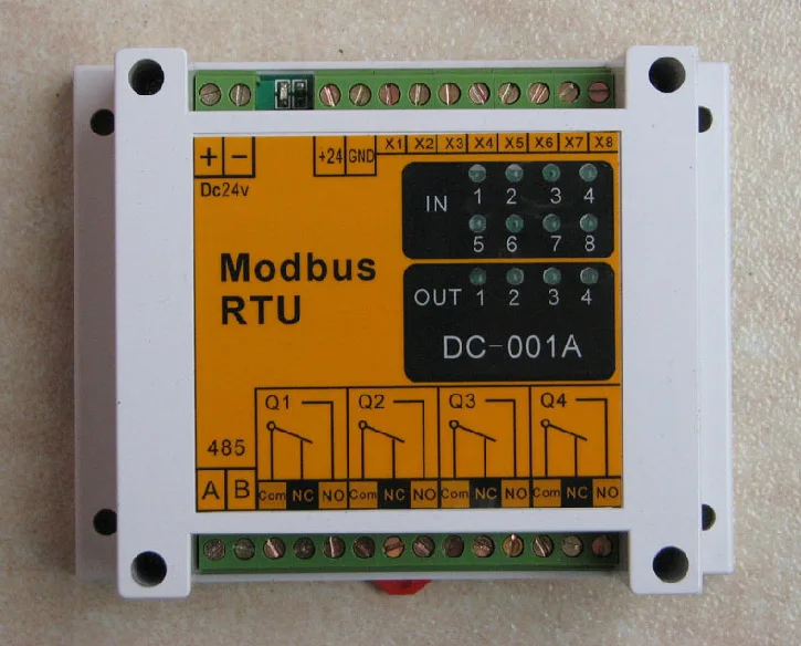 

Modbus Module 485 Interface 8 Input 4 Output Module IO Switch Module PLC Communication