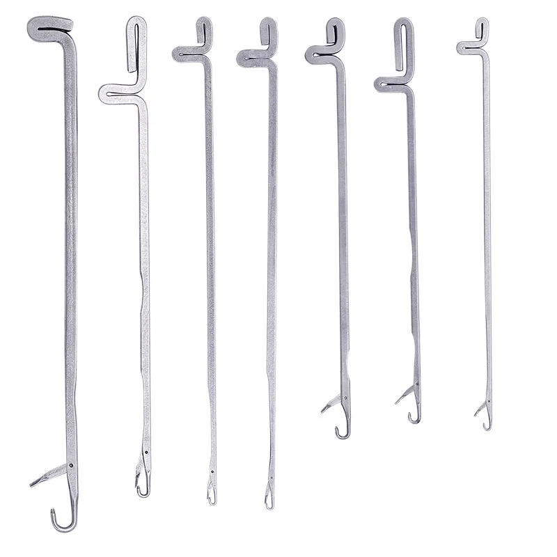 7PCS 7 Size Latch Needles Crochet Hook Knitting Tools Bearded Hooked Needles Hand CraftsTools Supplies DIY Accessories