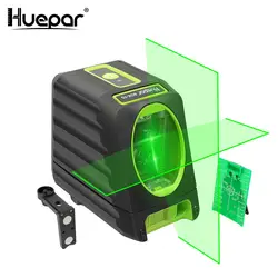 Huepar 2 line Cross line green Laser Level BOX-1G , 2 line green Beam Self leveling Laser Level