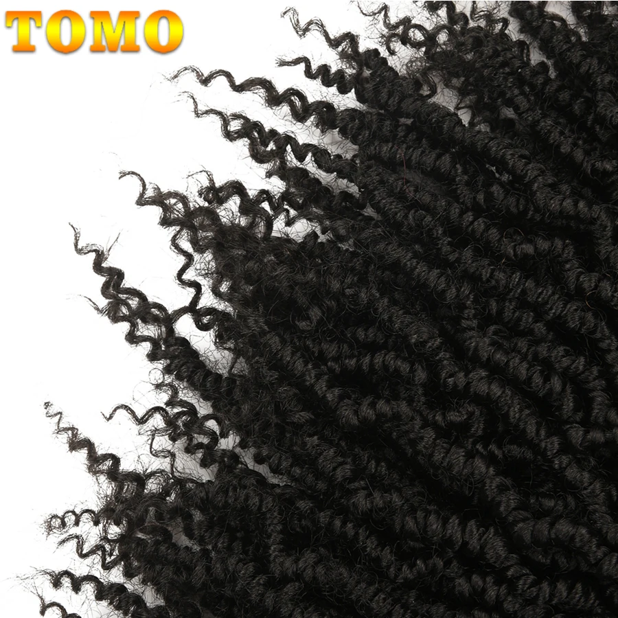 TOMO-Extensions Capillaires Synthétiques Ombrées, 14 Pouces, Passion Twist, Printemps