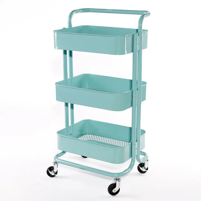 

TT Beauty Salon Mobile Trolley Storage Rack Baby Storage Snack Kitchen Bathroom Kindergarten Water Cup Holder