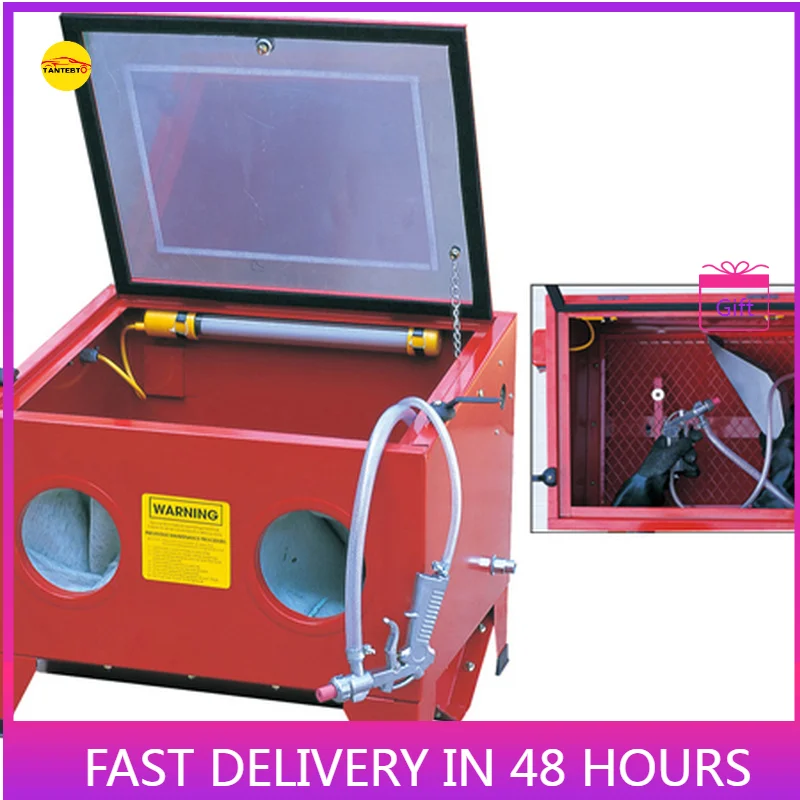 Small Box Type Sandblasting Machine, Rust, Oil, Impurity, and Oxide Scale  Equipment