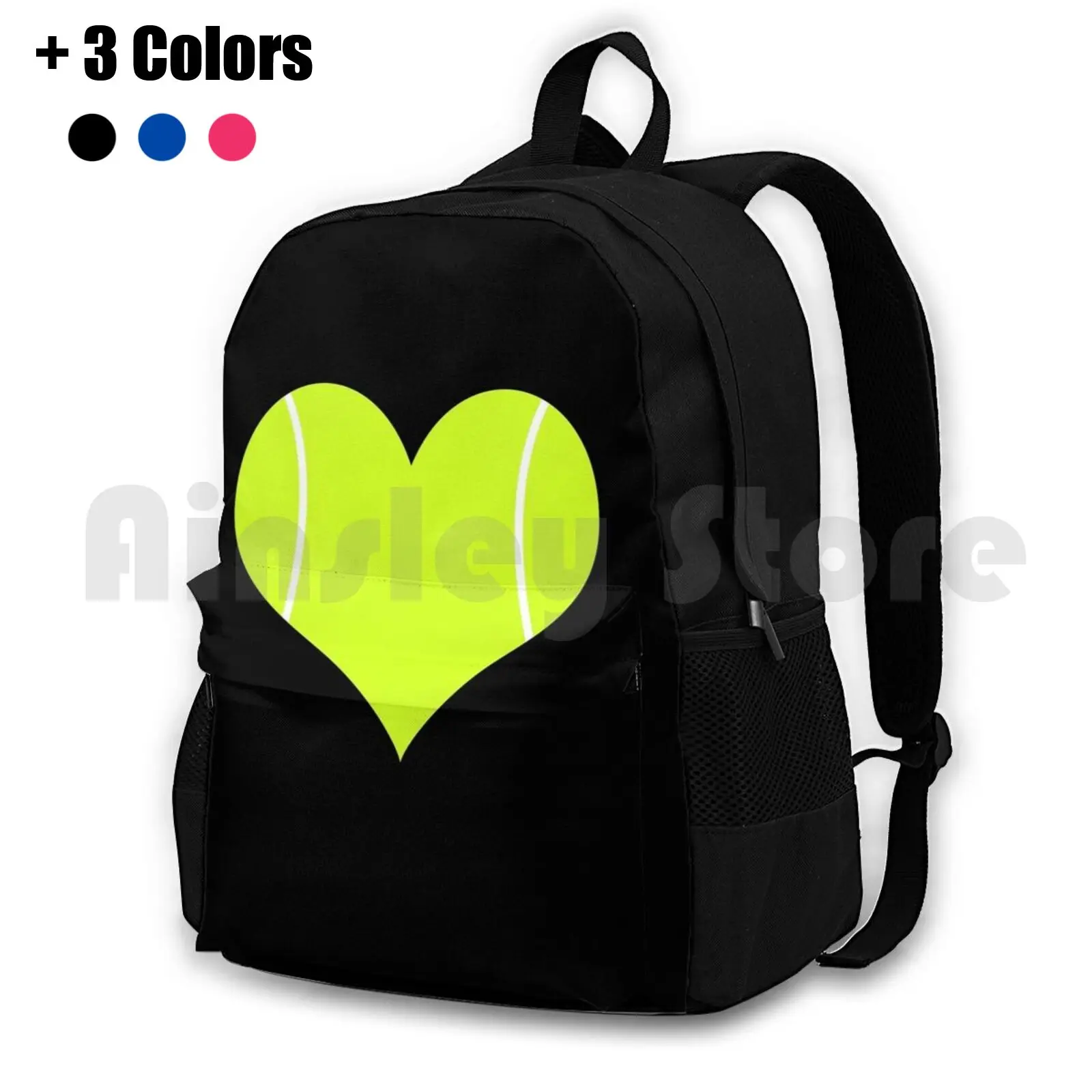 Amo Tennis sport atleta Idea regalo zaino da trekking all'aperto impermeabile campeggio viaggio Tennis Tennis giocatore I Love Tennis