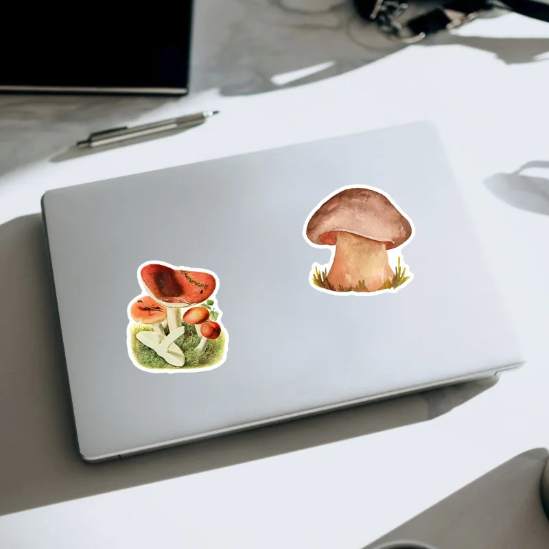 10/30/50Pcs Wild Mushrooms Stickers For Suitcase Skateboard Laptop Luggage Phone Car Styling DIY Decal Pegatinas