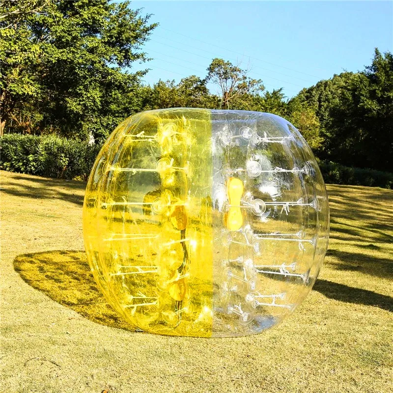 จัดส่งฟรี 100% วัสดุTPU 1.5M Inflatable BubbleลูกฟุตบอลลูกกันชนพองInflatable Zorb Ballฟองฟุตบอล