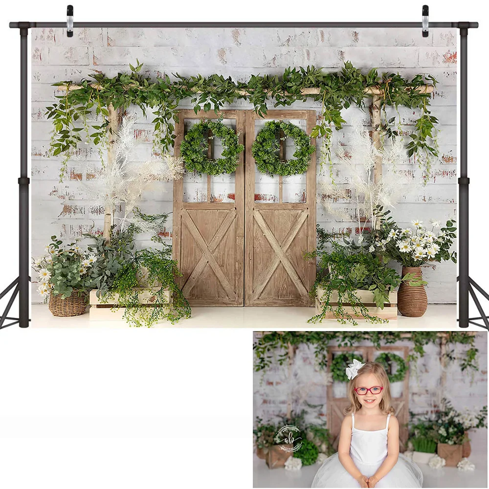 Ретро дверной тематический торт Smash фон для фотосессии цветы винтажный детский портретный фон для новорожденных на день рождения