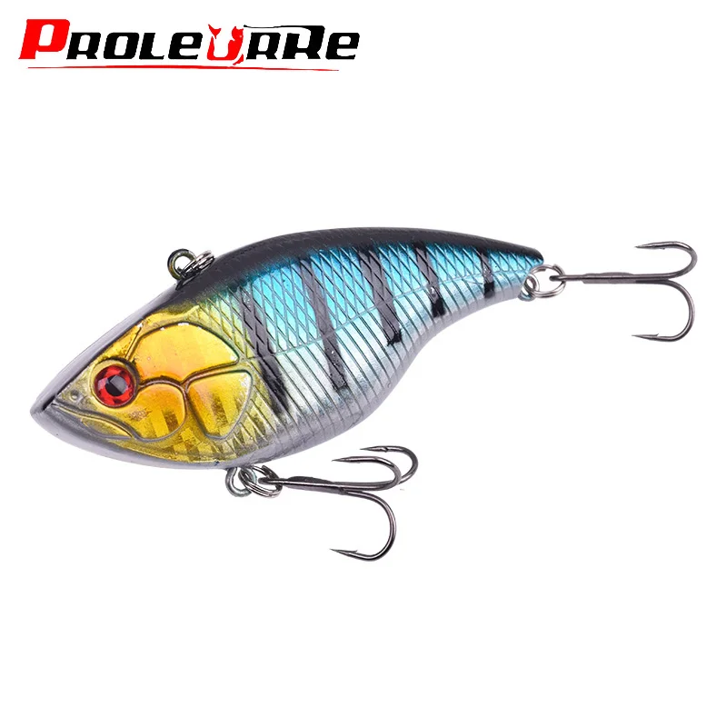 1PC Vibration Sinking VIB Fishing Lure 7.2cm 18g Lipless Crankbait Artificial Hard Bait All Depth Winter Pike Bass Winter Tackle