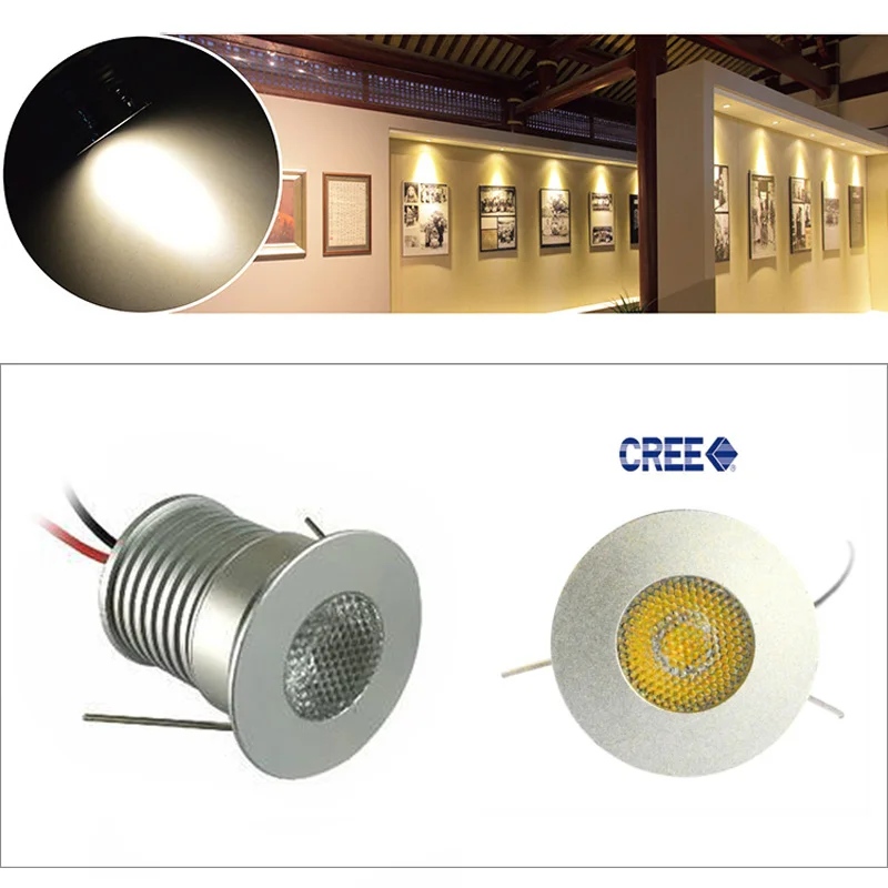 Miniluces LED empotradas de techo regulables para casa, Hotel, escalera, galería, escaparate, armario de cocina, agujero de 30mm, 3W x 9 Uds.