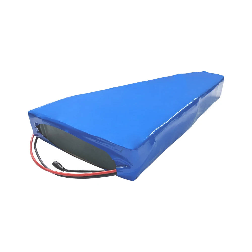 With charger 60V 66.5Ah 16S19P ebike battery Li-ion triangle bag electric bicycle Tricycle motorcycle 330x565x120x520x130x72mm