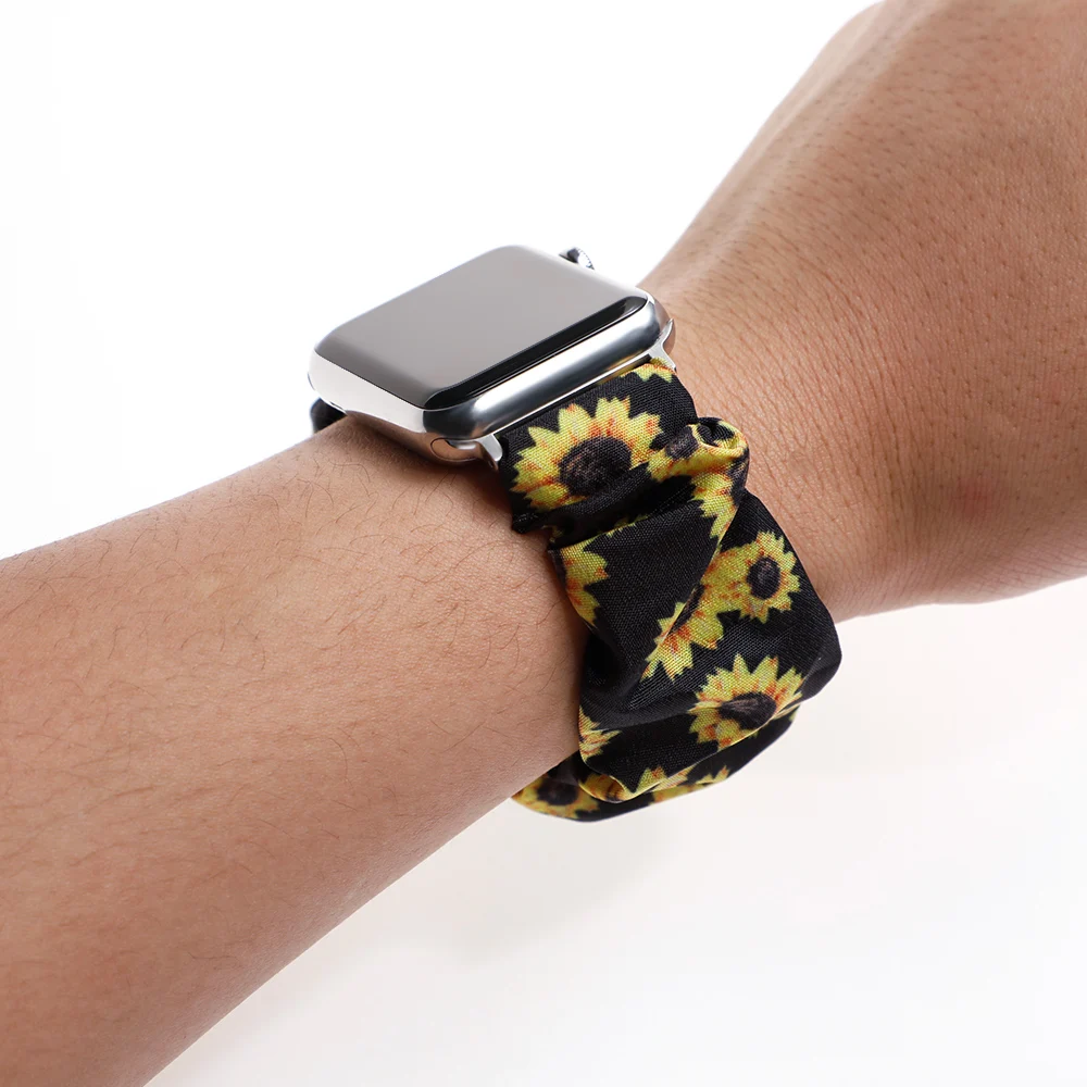 여성용 및 여아용 스크런치 스트랩, 애플 워치 밴드, 40mm, 44mm, 41mm, 45mm, 38mm, 42mm, iwatch 팔찌, 애플 워치 시리즈 7, 6, se, 5, 4, 3, 2