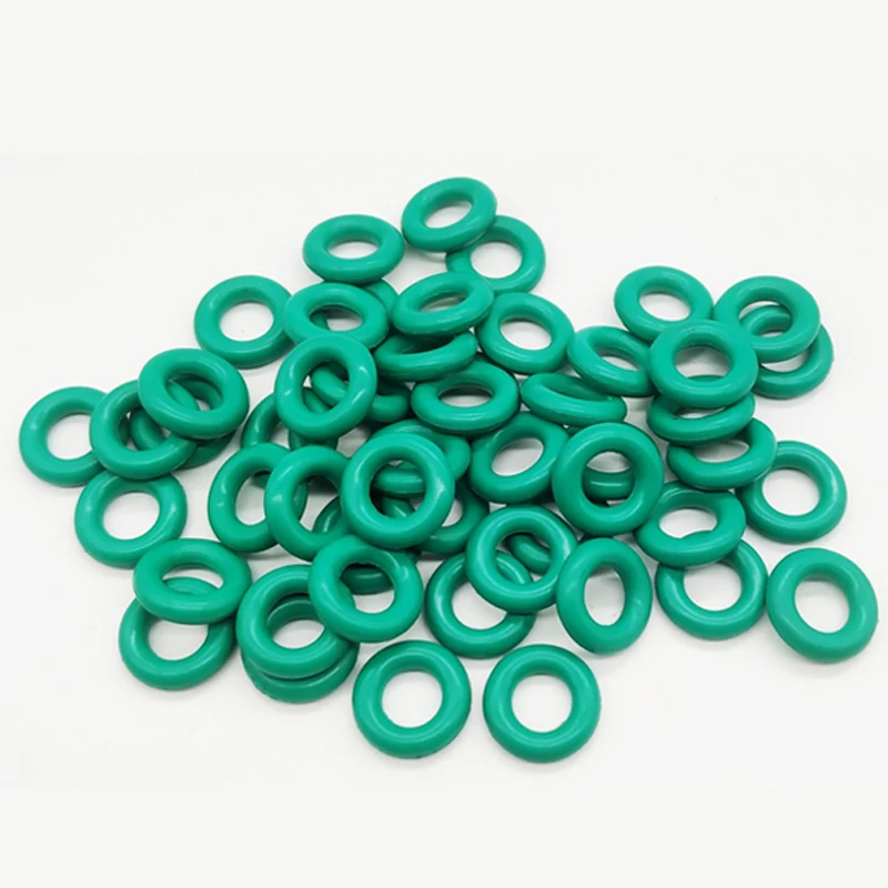 5Pcs FKM Fluororubber O-Ring Sealing Ring CS Wire Diameter 3mm OD 9mm-400mm Green Seal Gasket Ringcorrosion Resistant Heat