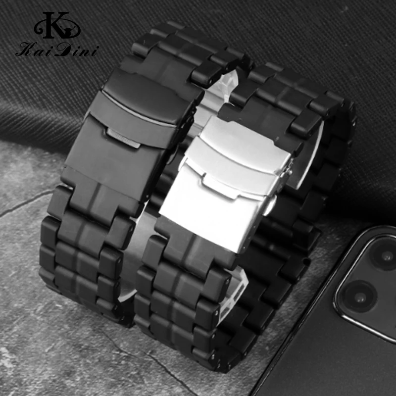 23mm Plastic Steel Watchband Light Carbon Fiber Strap For Luminox 3080 3150 3051Sport Mans Black Bracelet Black