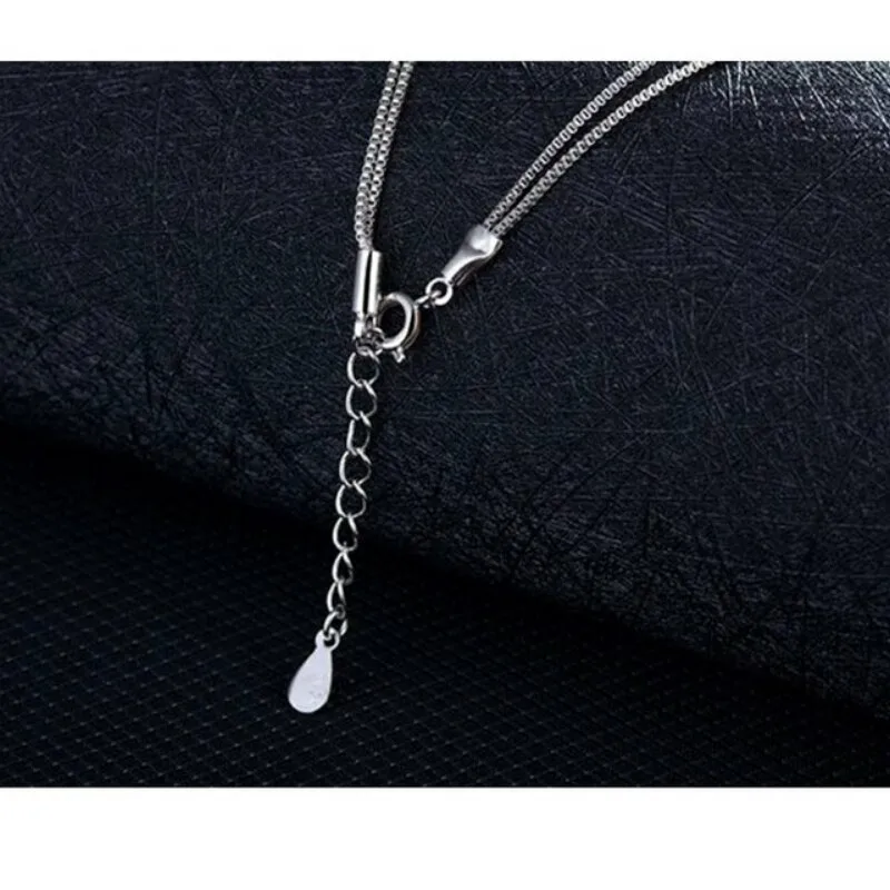 925 sterling Silver naszyjnik dwuwarstwowy łańcuch cyrkon wisiorki serca naszyjniki dla kobiet kolye Choker